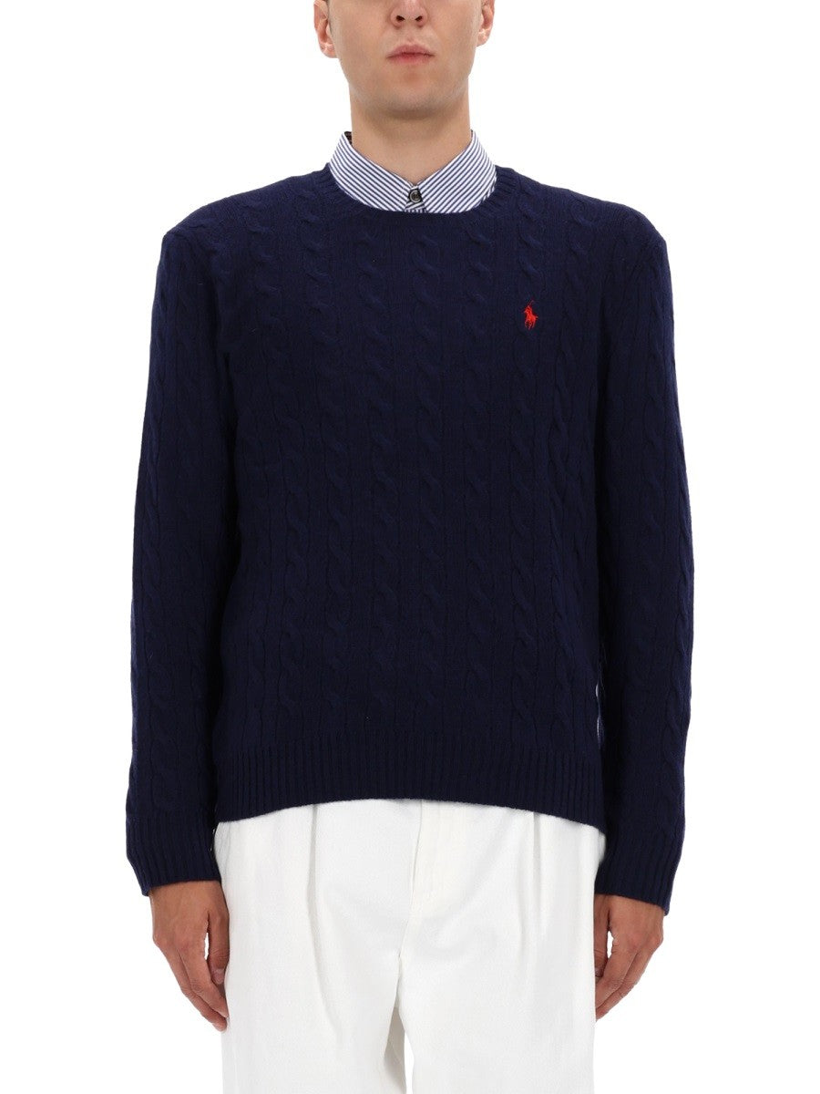 Polo Ralph Lauren WOOL AND CASHMERE CABLE KNIT SWEATER