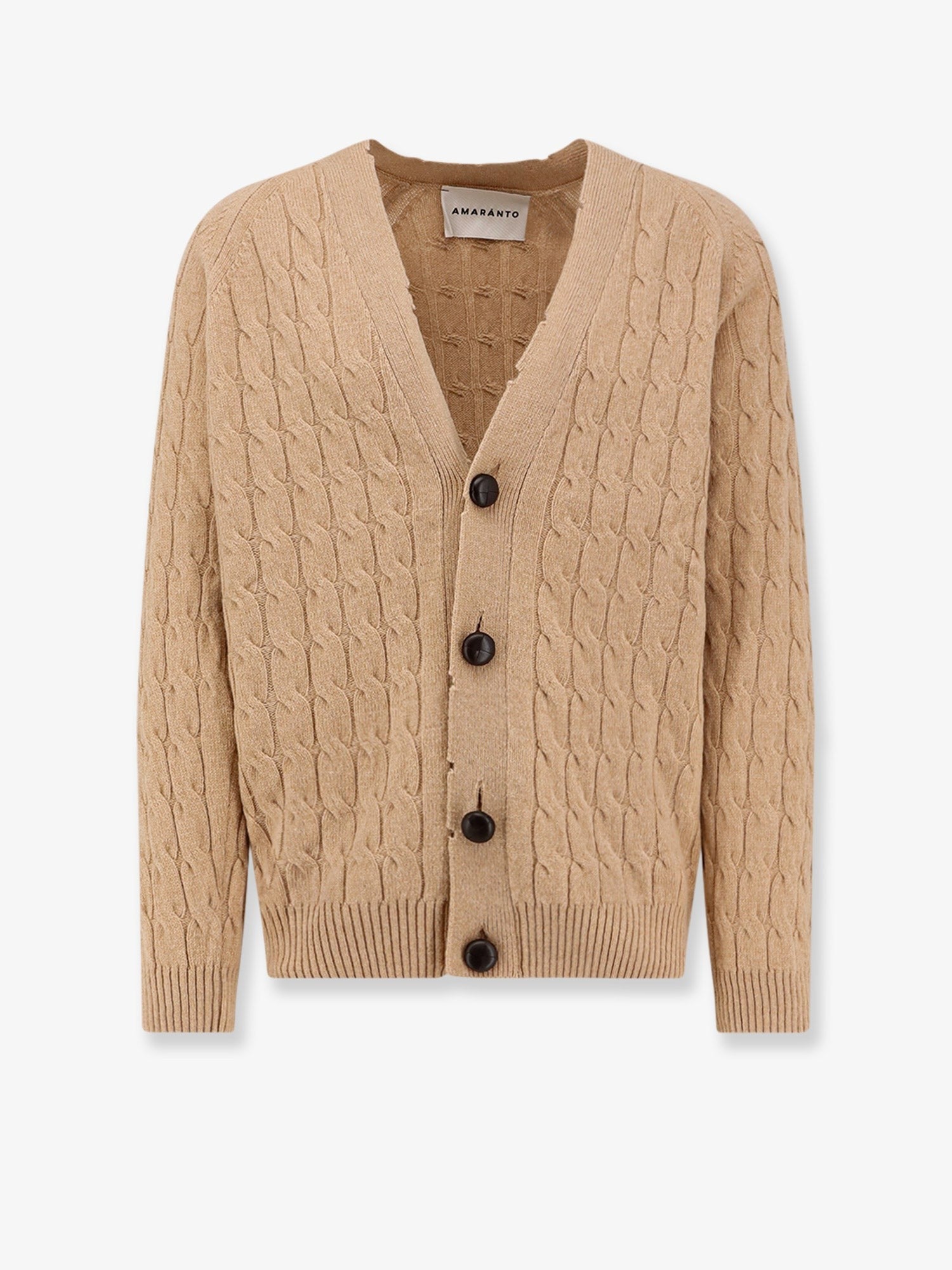 AMARANTO Wool and cashmere cardigan