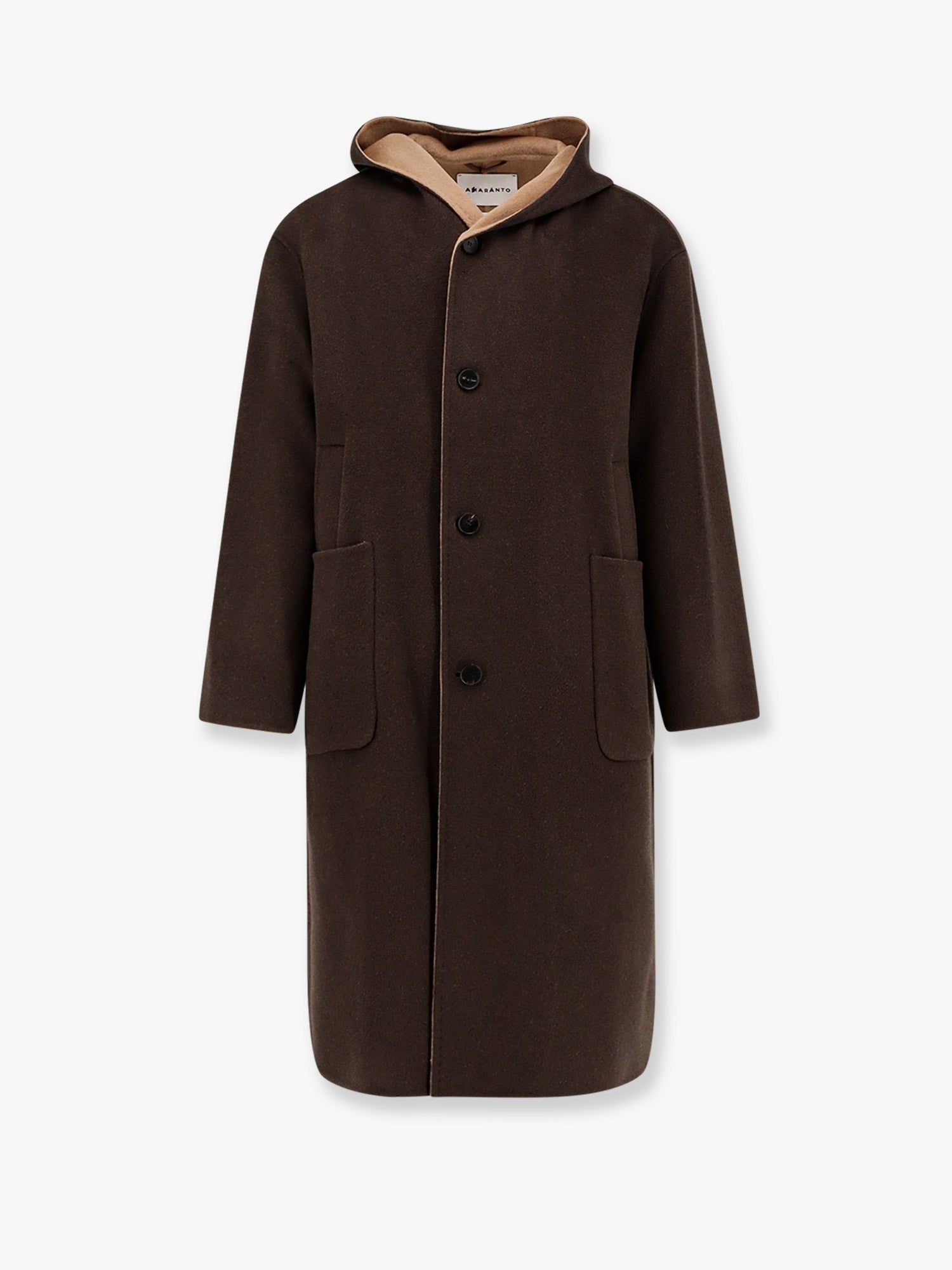 AMARANTO Wool and cashmere coat