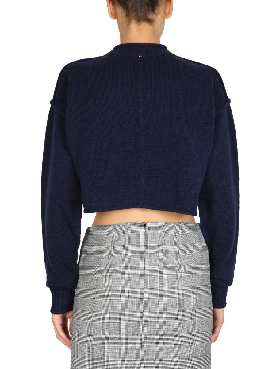 Max Mara WOOL AND CASHMERE CREW NECK SWEATER