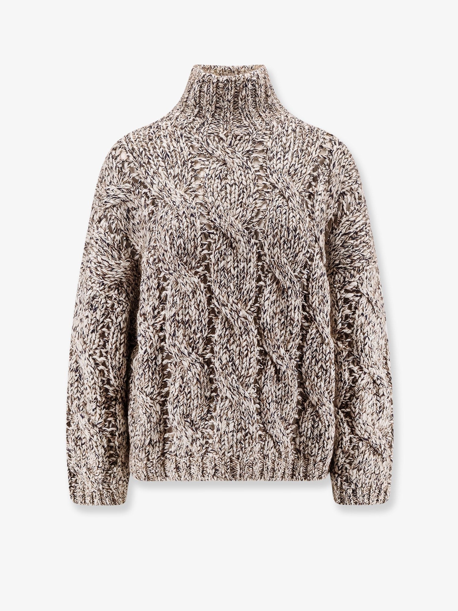 Brunello Cucinelli Wool and cashmere turtleneck sweater with sequins