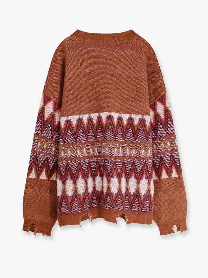 Laneus Wool and mohair blend cardigan