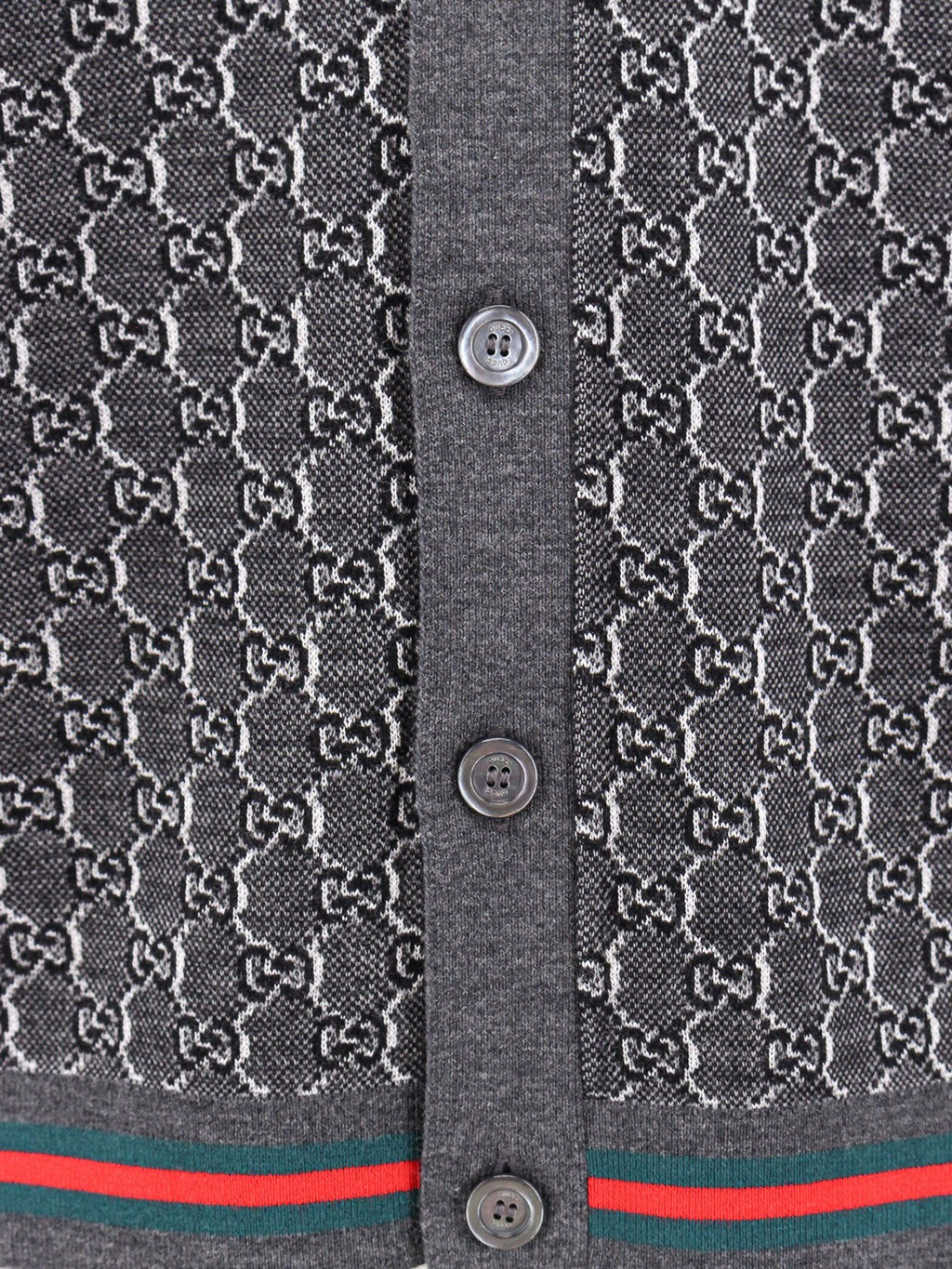 Gucci Wool and silk cardigan with gg motif