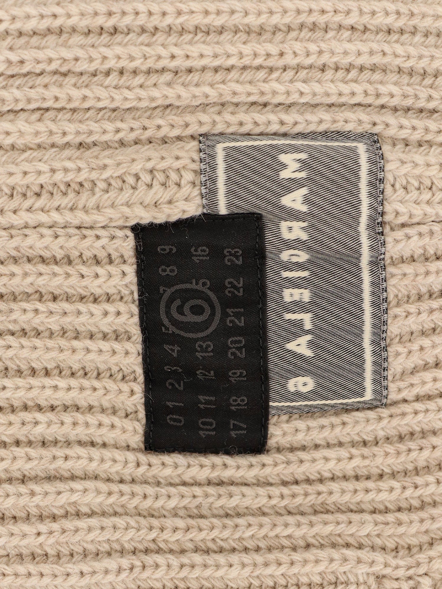 MM6 MAISON MARGIELA Wool blend balaclava with distressed effect