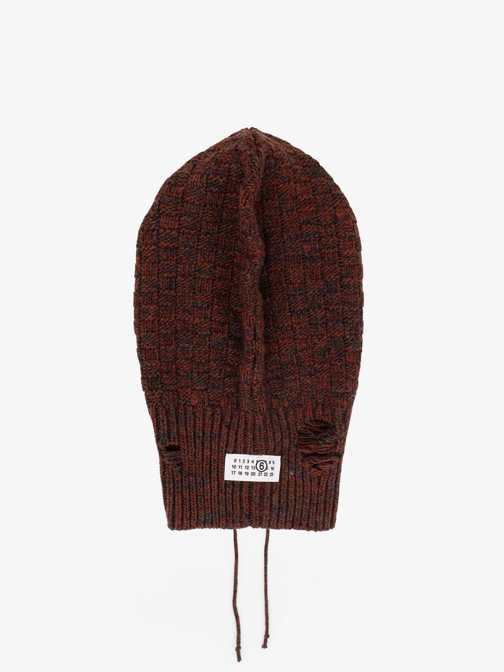 MM6 MAISON MARGIELA Wool blend balaclava with distressed effect