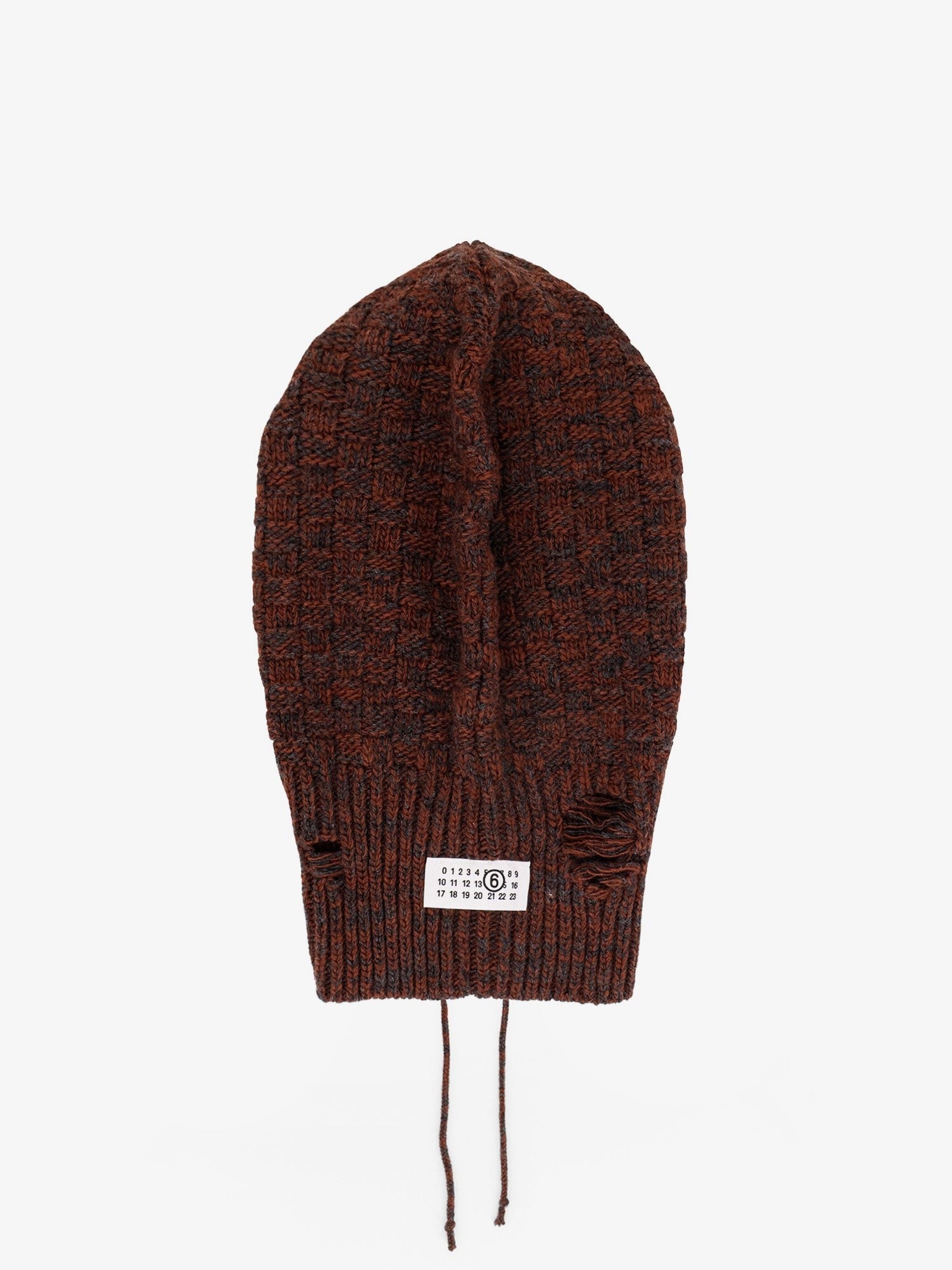 MM6 MAISON MARGIELA Wool blend balaclava with distressed effect