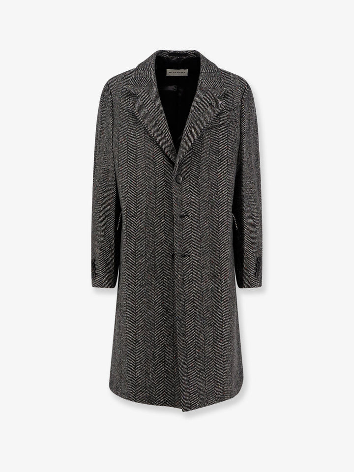 Givenchy Wool blend coat with herringbone motif