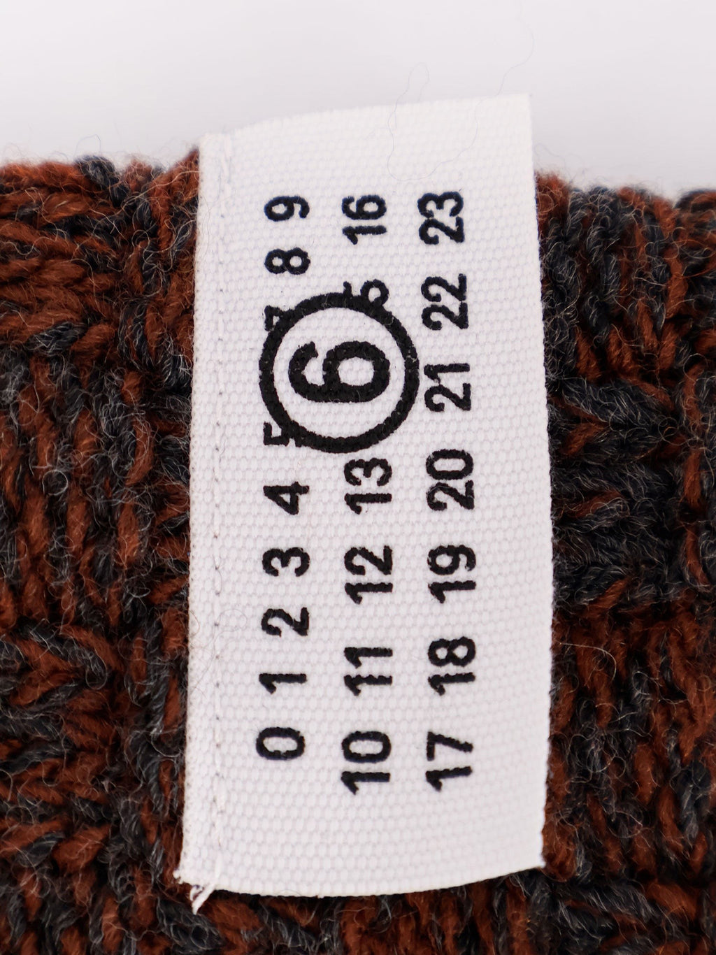 MM6 MAISON MARGIELA Wool blend scarf with distressed effect