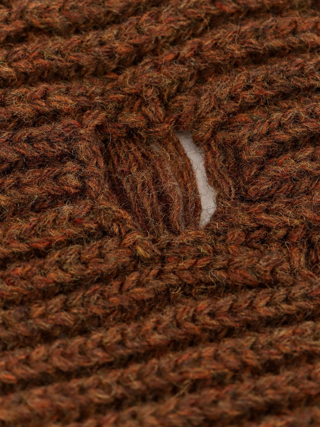 MM6 MAISON MARGIELA Wool blend scarf with distressed effect