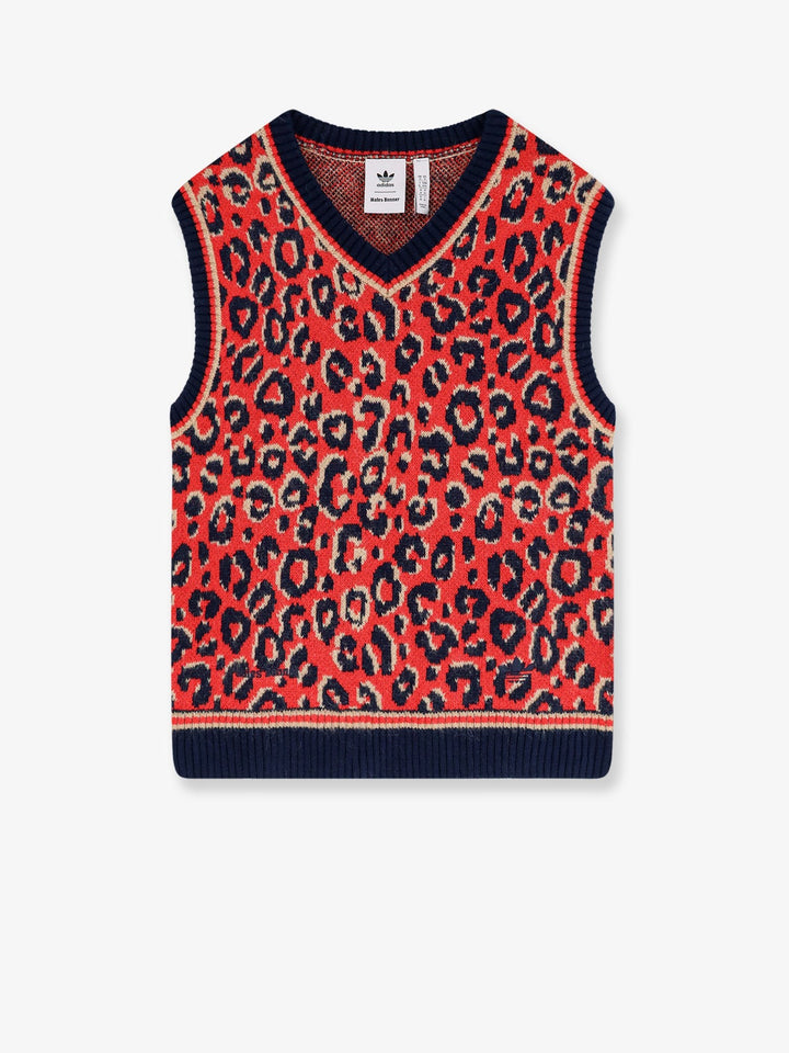 ADIDAS X WALES BONNER Wool blend sweater with animal print