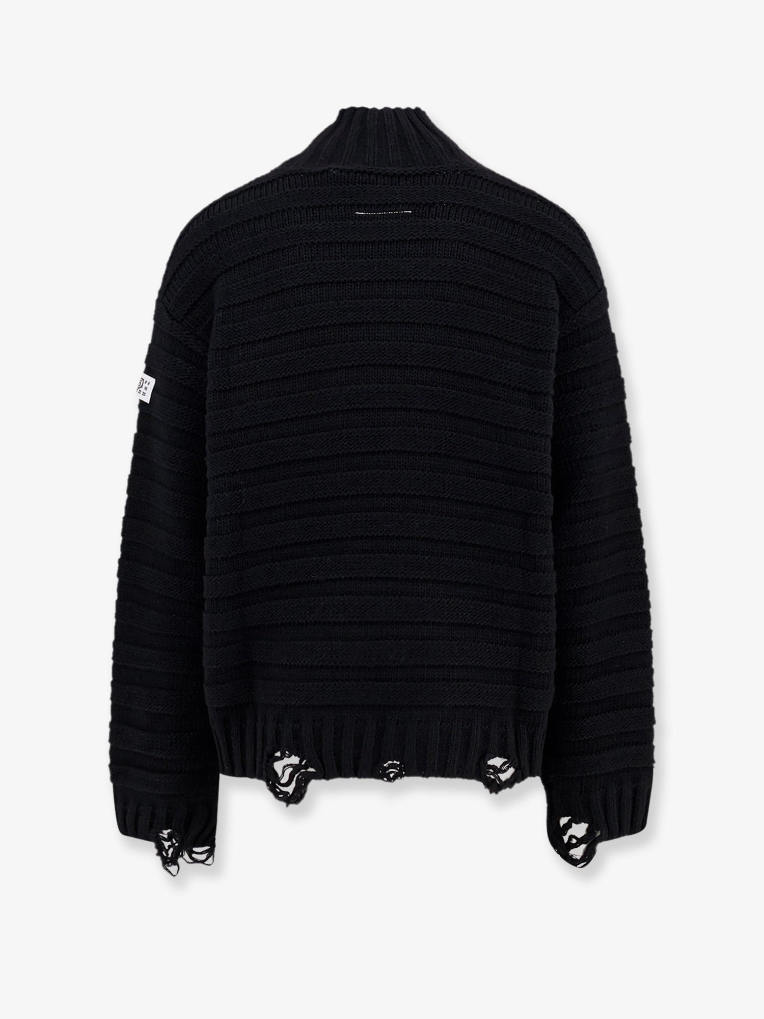 MM6 MAISON MARGIELA Wool blend sweater with distressed effect