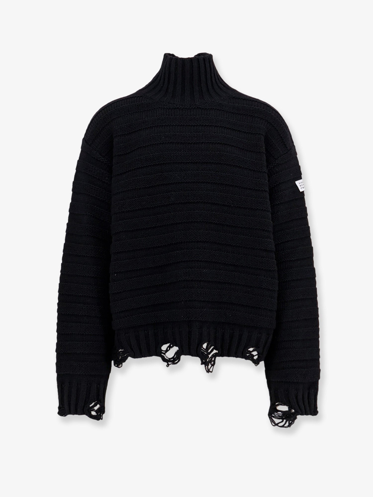 MM6 MAISON MARGIELA Wool blend sweater with distressed effect