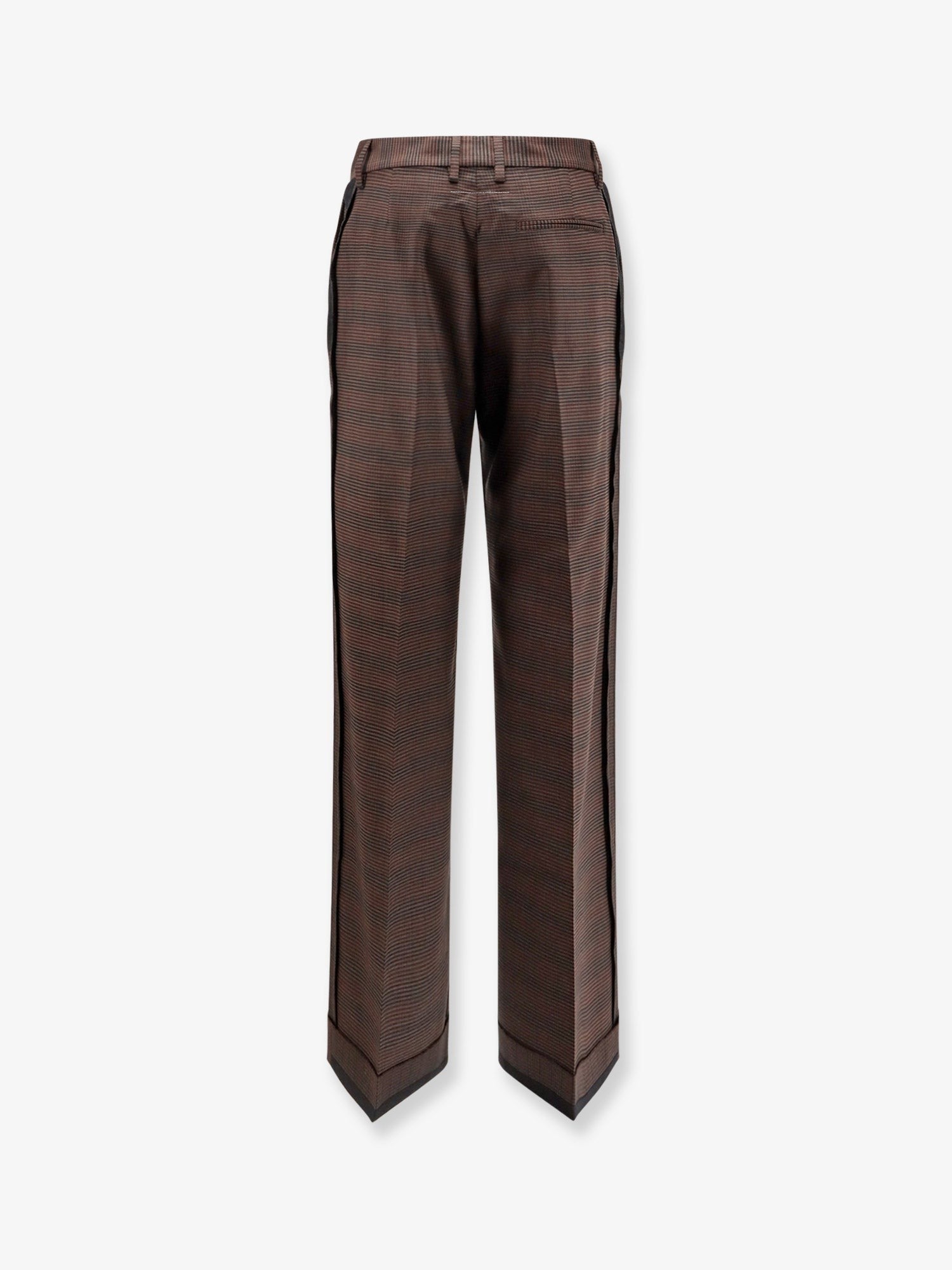 MM6 MAISON MARGIELA Wool blend trousers with raw-cut edges
