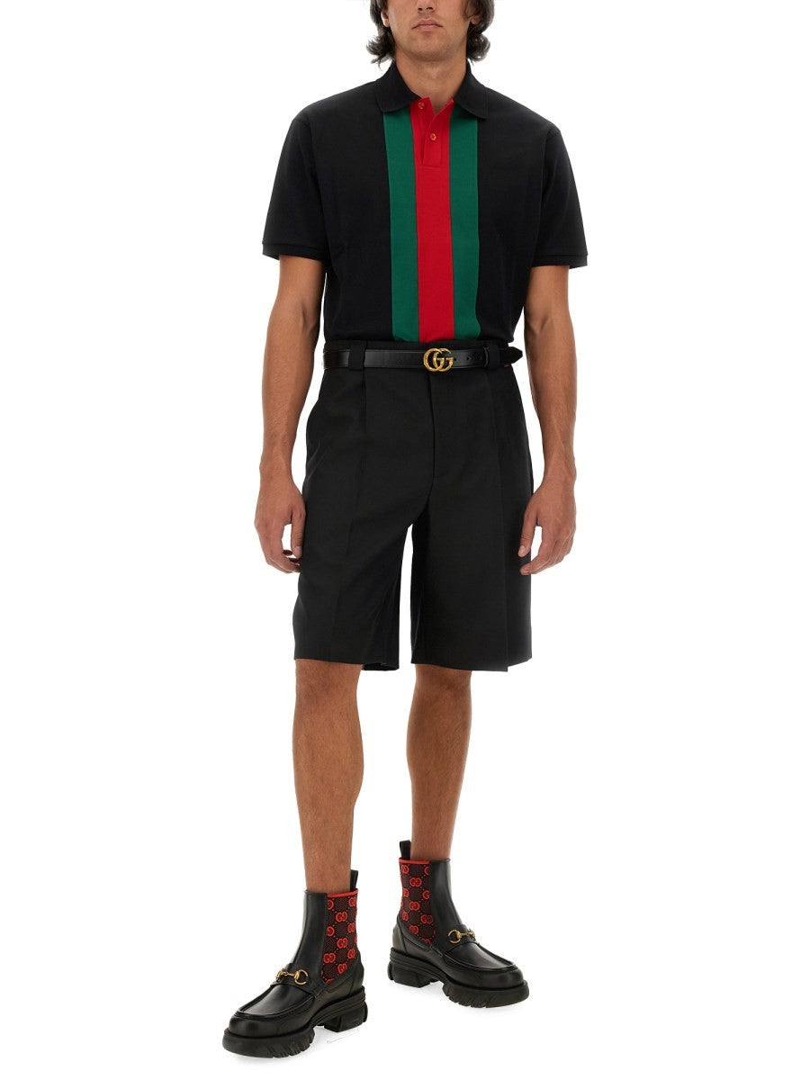 Gucci WOOL BLEND TWILL SHORTS