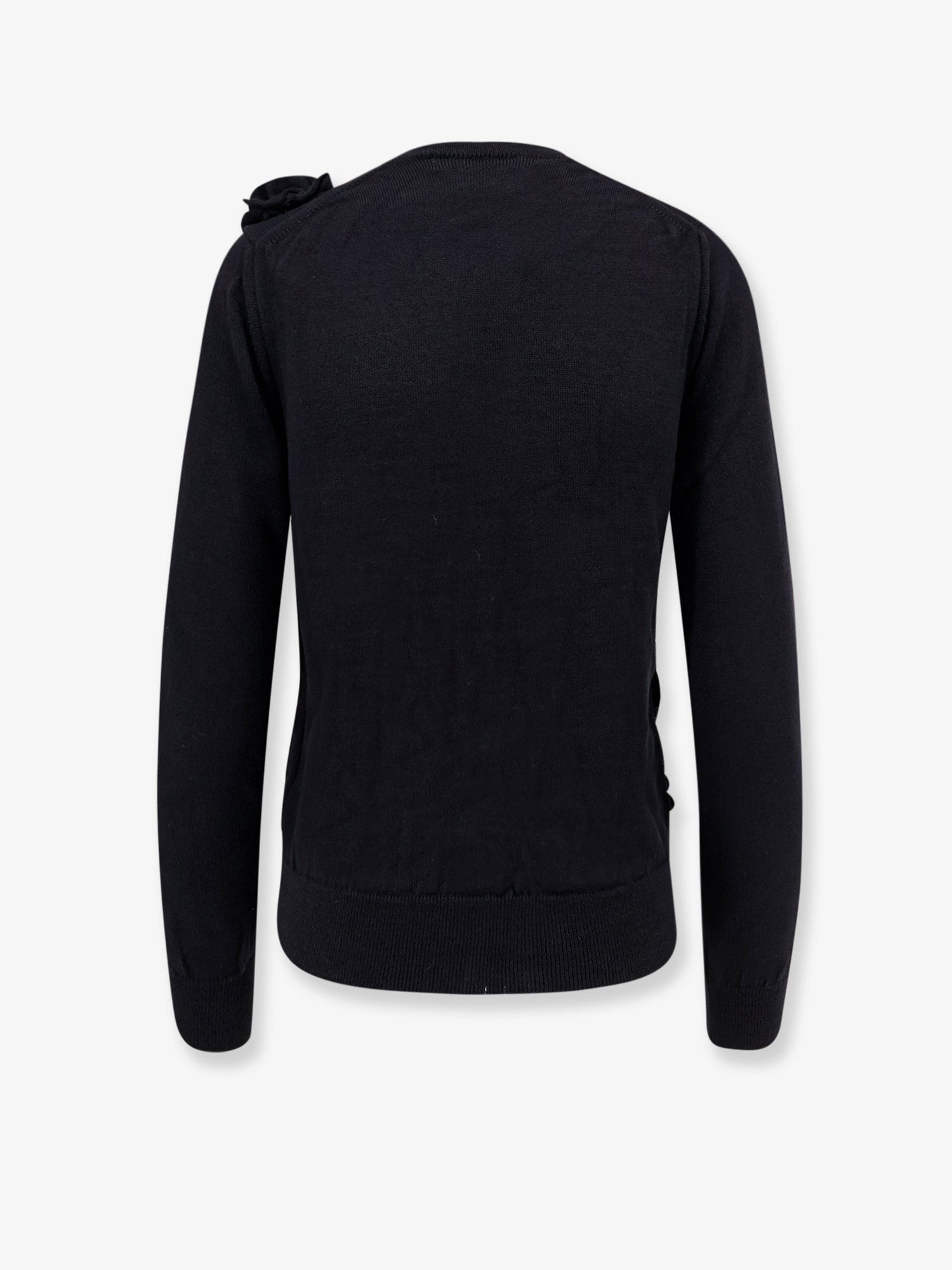 COMME DES GARCONS PLAY Wool cardigan with ruffled detail