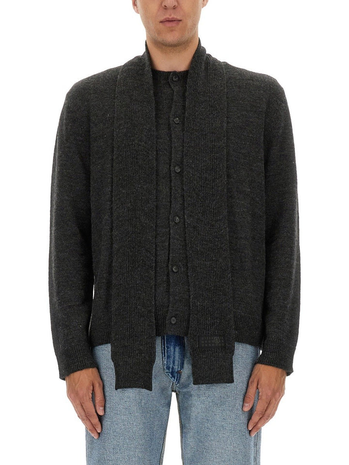 MM6 MAISON MARGIELA WOOL CARDIGAN