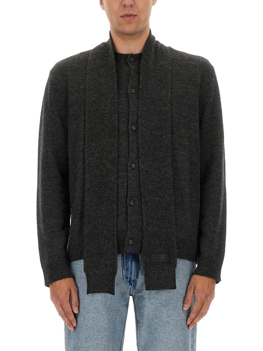 MM6 MAISON MARGIELA WOOL CARDIGAN