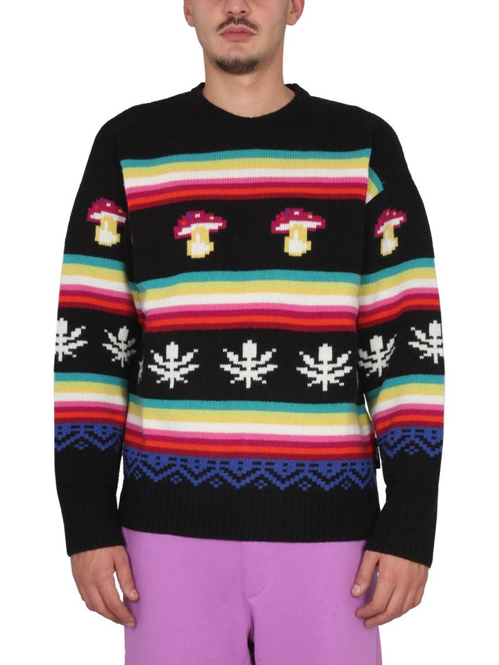 msgm WOOL CREW NECK SWEATER