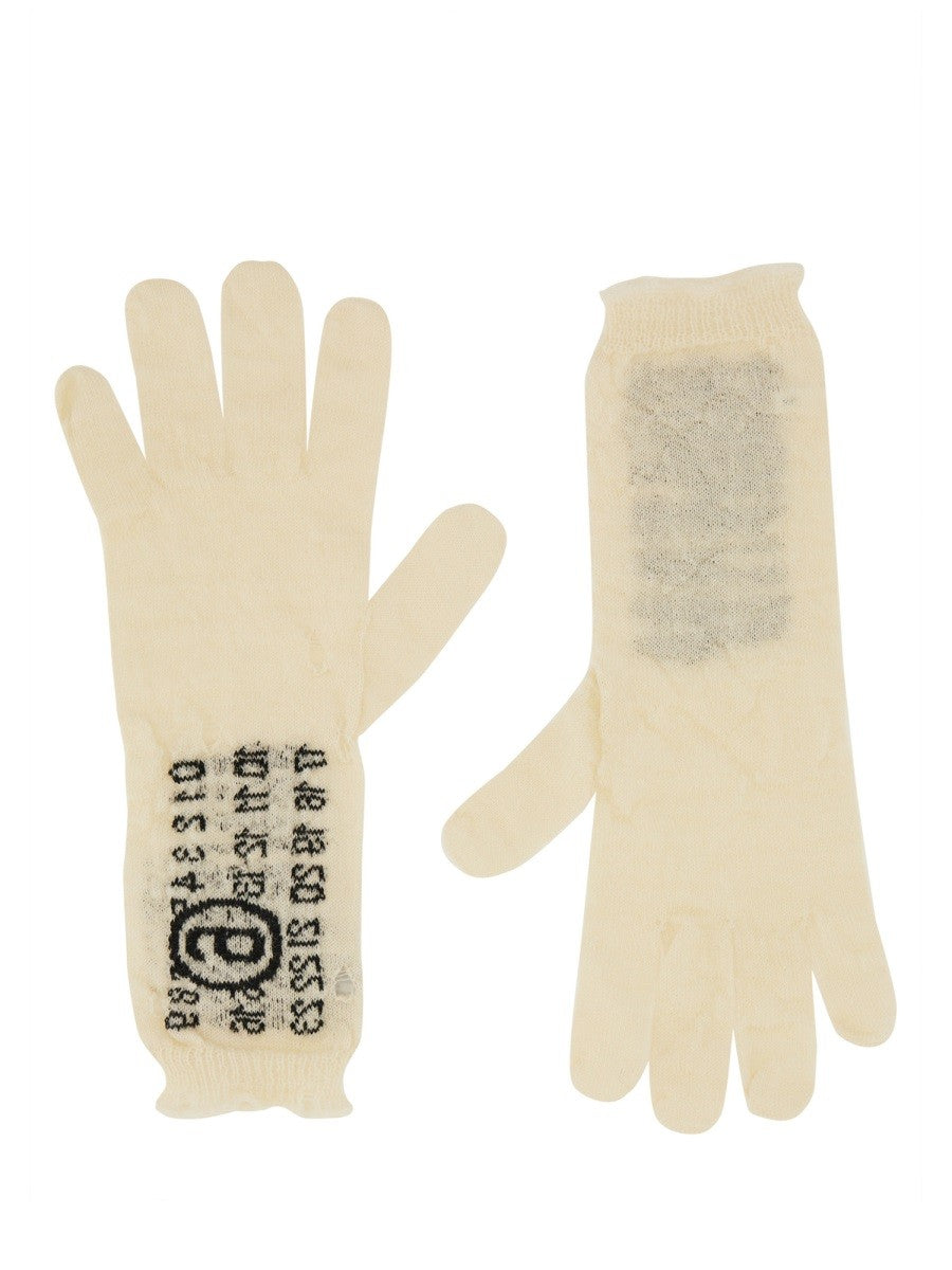 MM6 MAISON MARGIELA WOOL GLOVES.