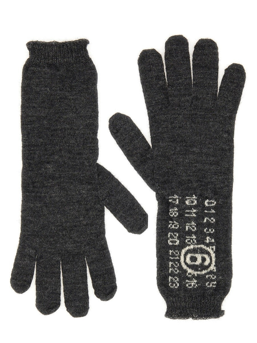 MM6 MAISON MARGIELA WOOL GLOVES.