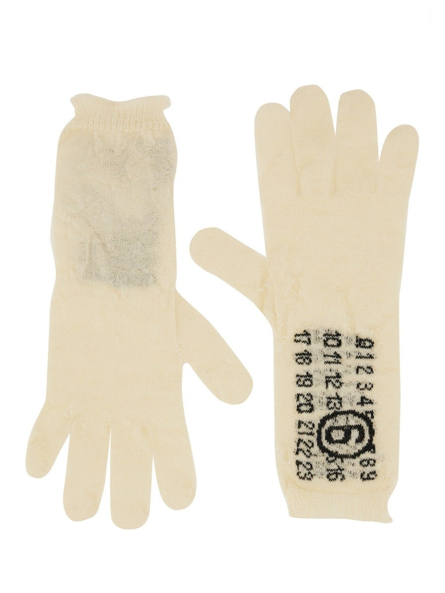 MM6 MAISON MARGIELA WOOL GLOVES.