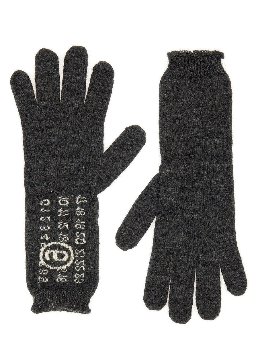 MM6 MAISON MARGIELA WOOL GLOVES.
