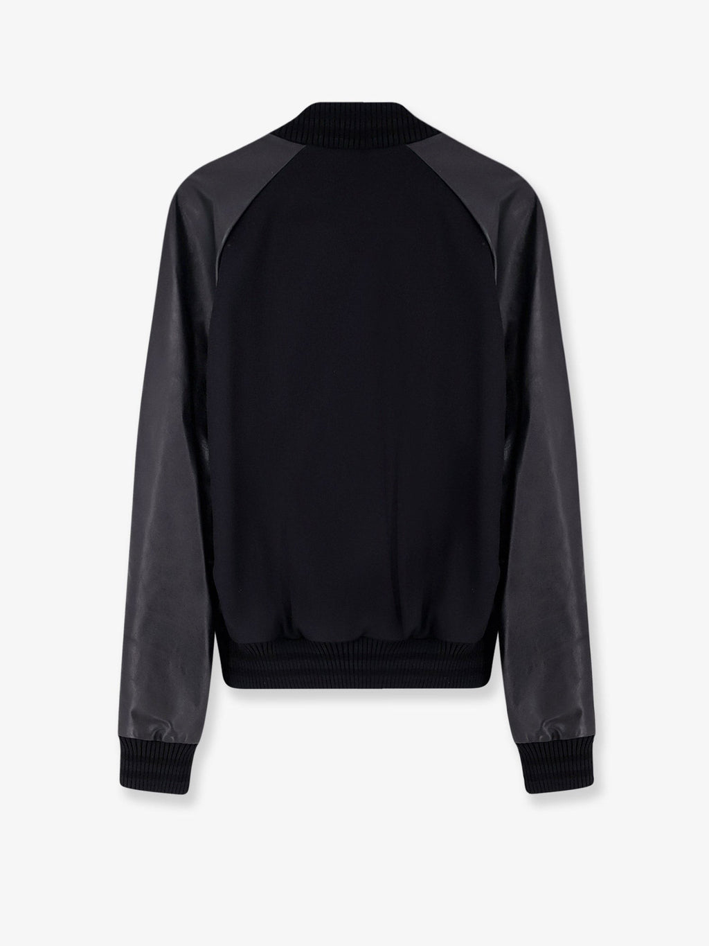 Dsquared2 Wool jacket with leather sleeves