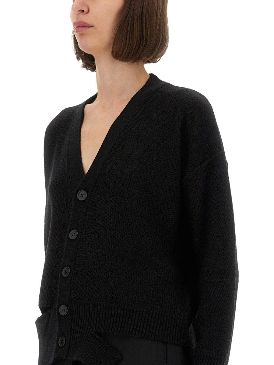 MM6 MAISON MARGIELA WOOL KNIT CARDIGAN