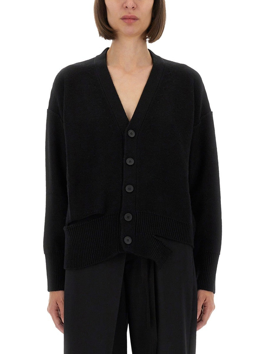 MM6 MAISON MARGIELA WOOL KNIT CARDIGAN