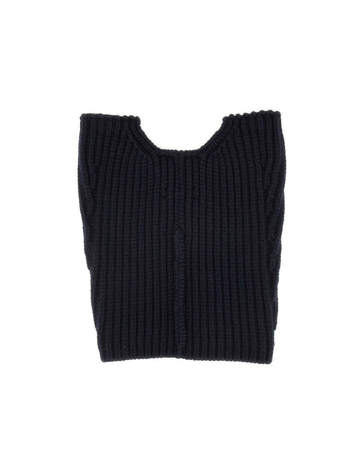 Dries Van Noten WOOL NECK WARMER WITH ZIPPER