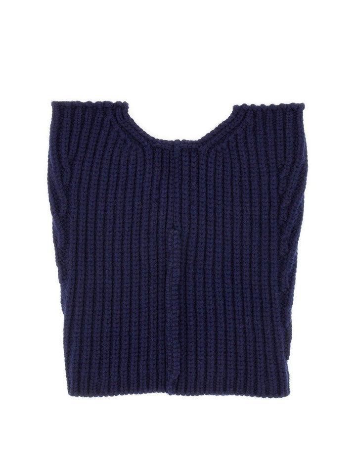 Dries Van Noten WOOL NECK WARMER WITH ZIPPER