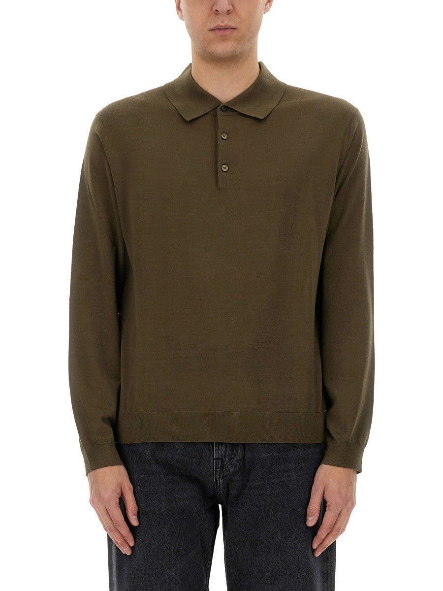 SUNFLOWER WOOL POLO SHIRT