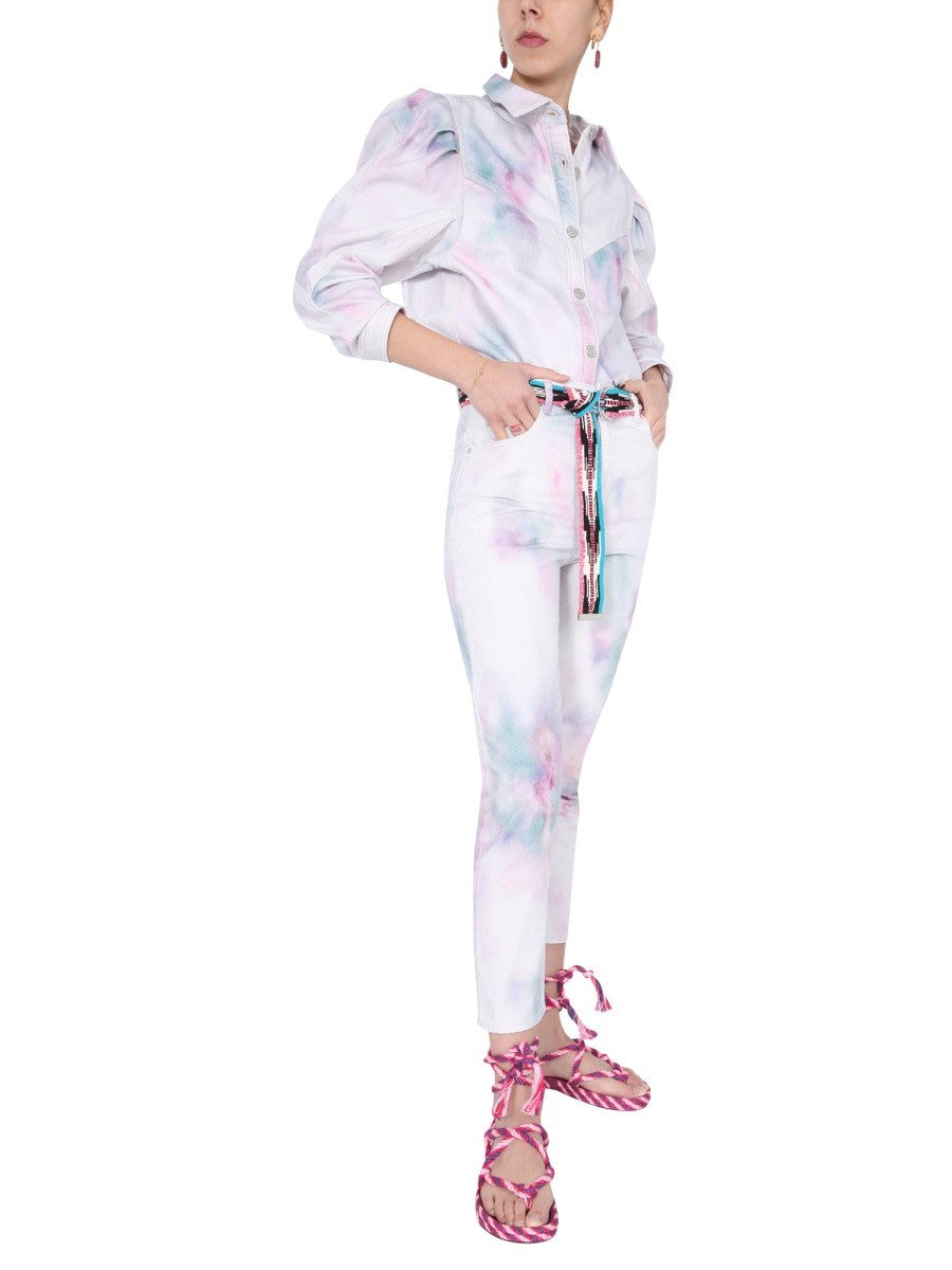 MARANT ETOILE "WOOL" PRINTED JEANS