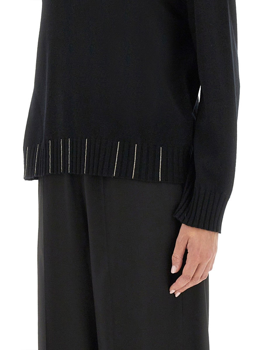 Fabiana Filippi WOOL, SILK AND CASHMERE SWEATER