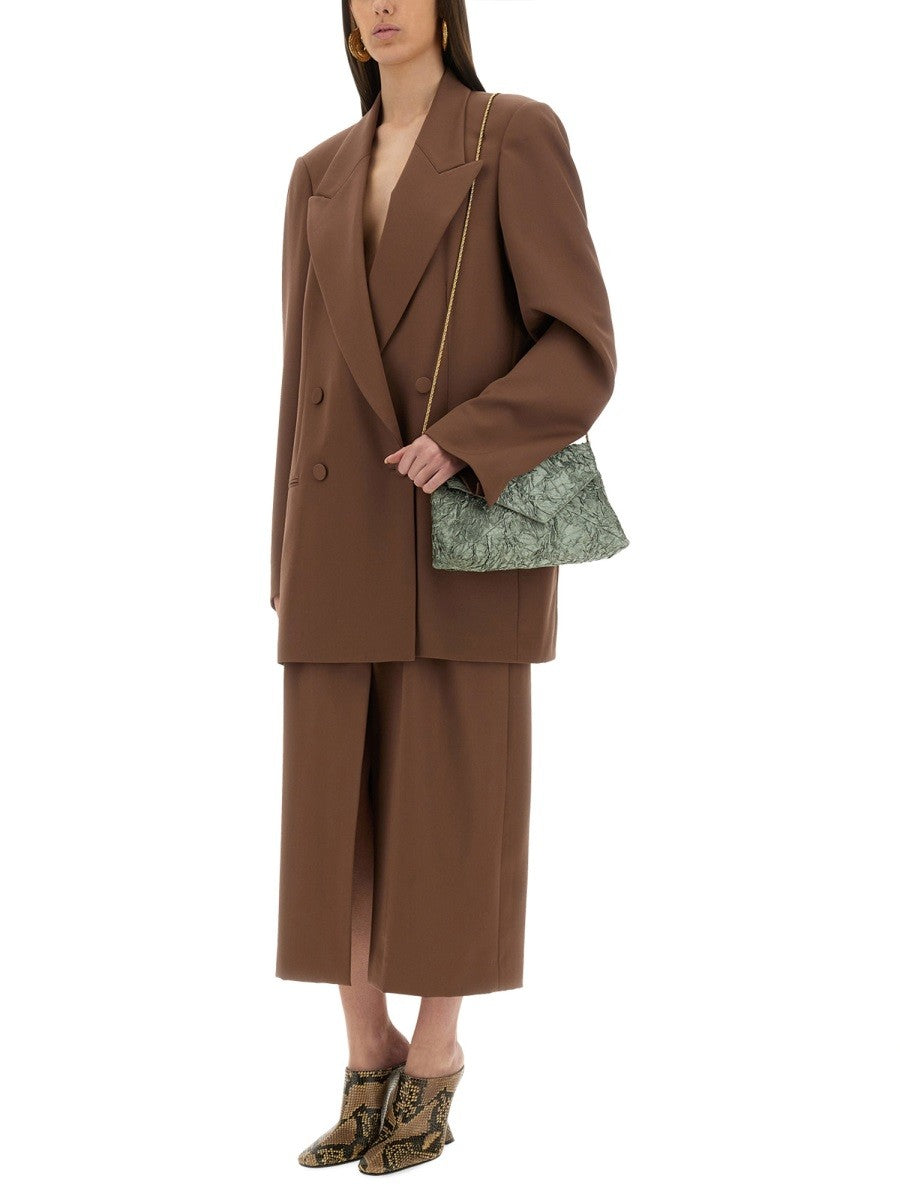 Dries Van Noten WOOL SKIRT WITH BELT