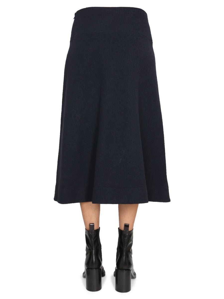 JIL SANDER WOOL SKIRT