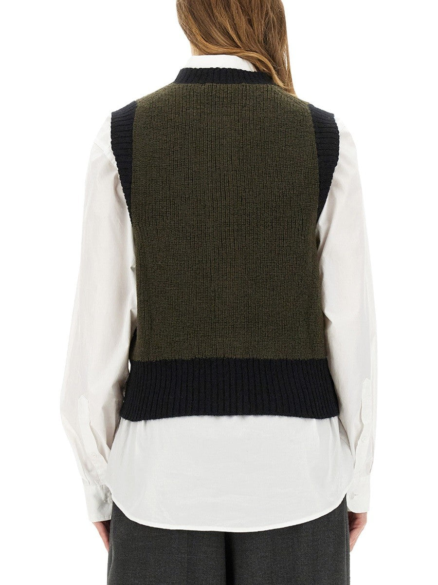 MARGARET HOWELL WOOL VEST