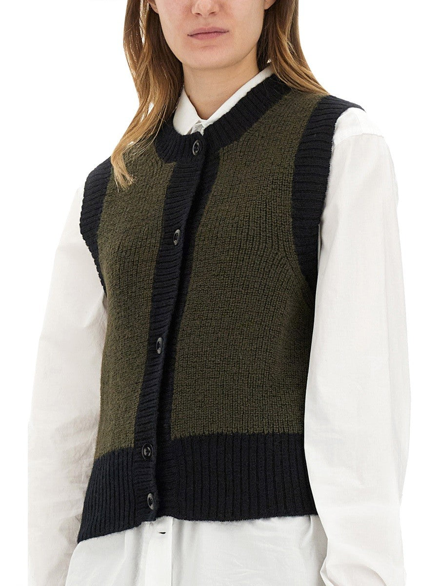 MARGARET HOWELL WOOL VEST