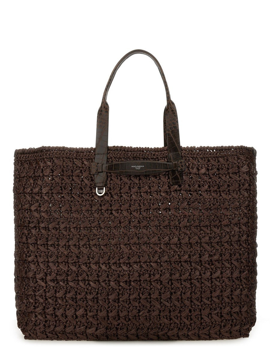 Dolce & Gabbana WOVEN MESH SHOPPING BAG
