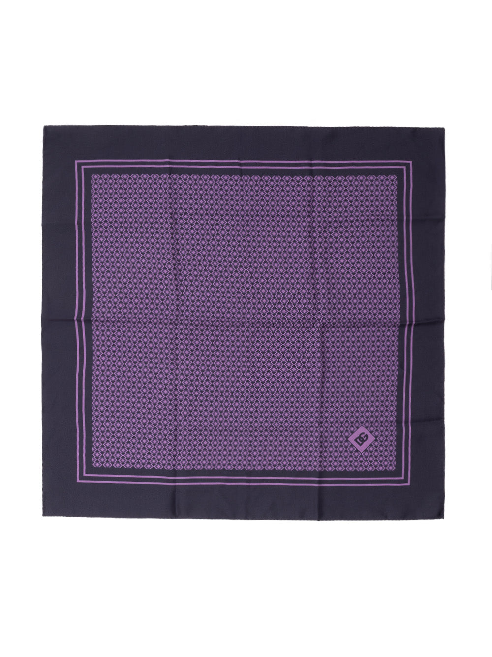 Dolce & Gabbana Purple Silk Pocket Square