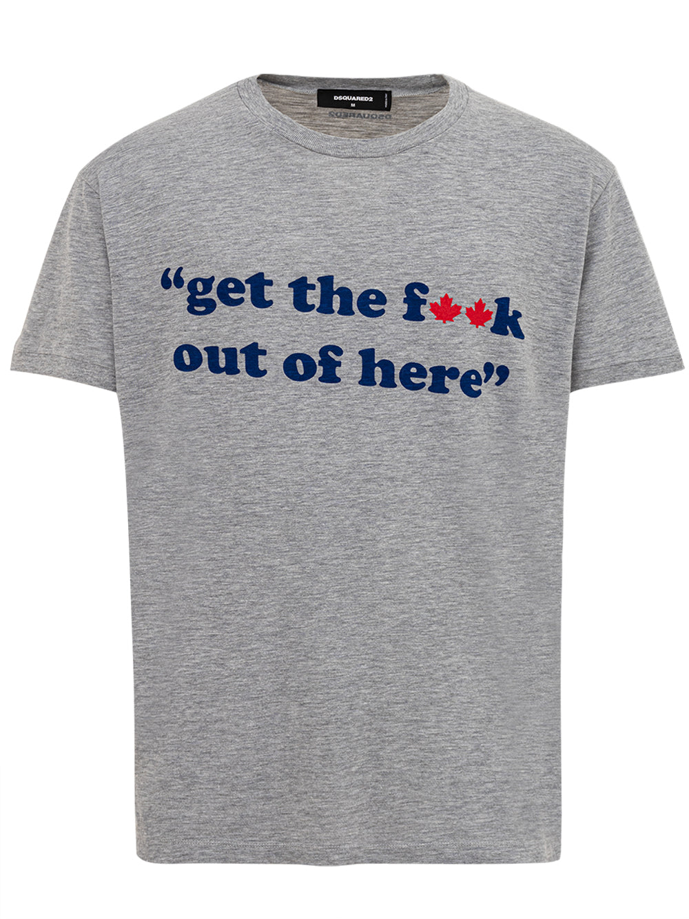 Cotton T-Shirt with âGet the f**k..â print Dsquared2