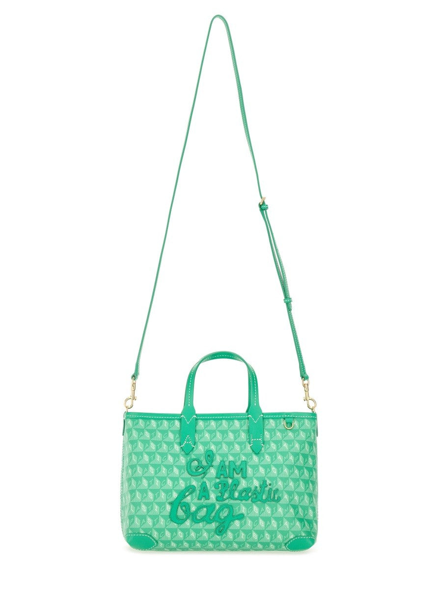 ANYA HINDMARCH XS TOTE BAG WITH "I AM A PLASTIC BAG" PATTERN