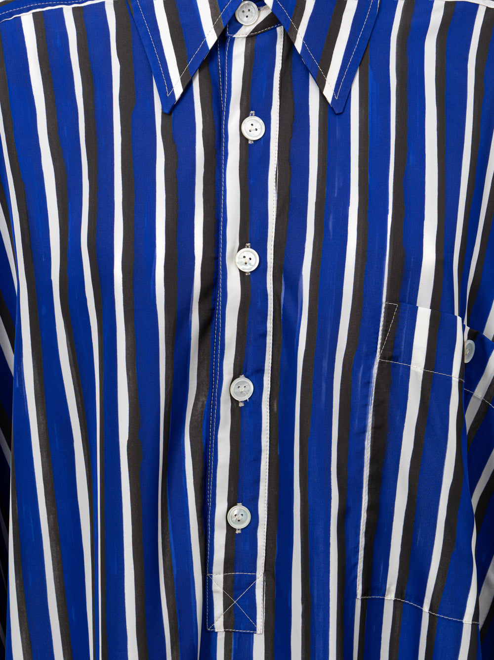 Bottega Veneta Striped Kaftan Shirt Dress