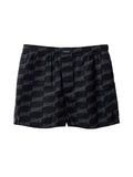 Balenciaga Allover Logo Print Pyjama Shorts Black – Siebentaschen