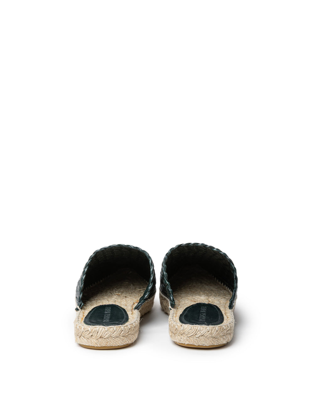 Bottega Veneta Lagoon Dark Green Intrecciato Espadrilles – Siebentaschen