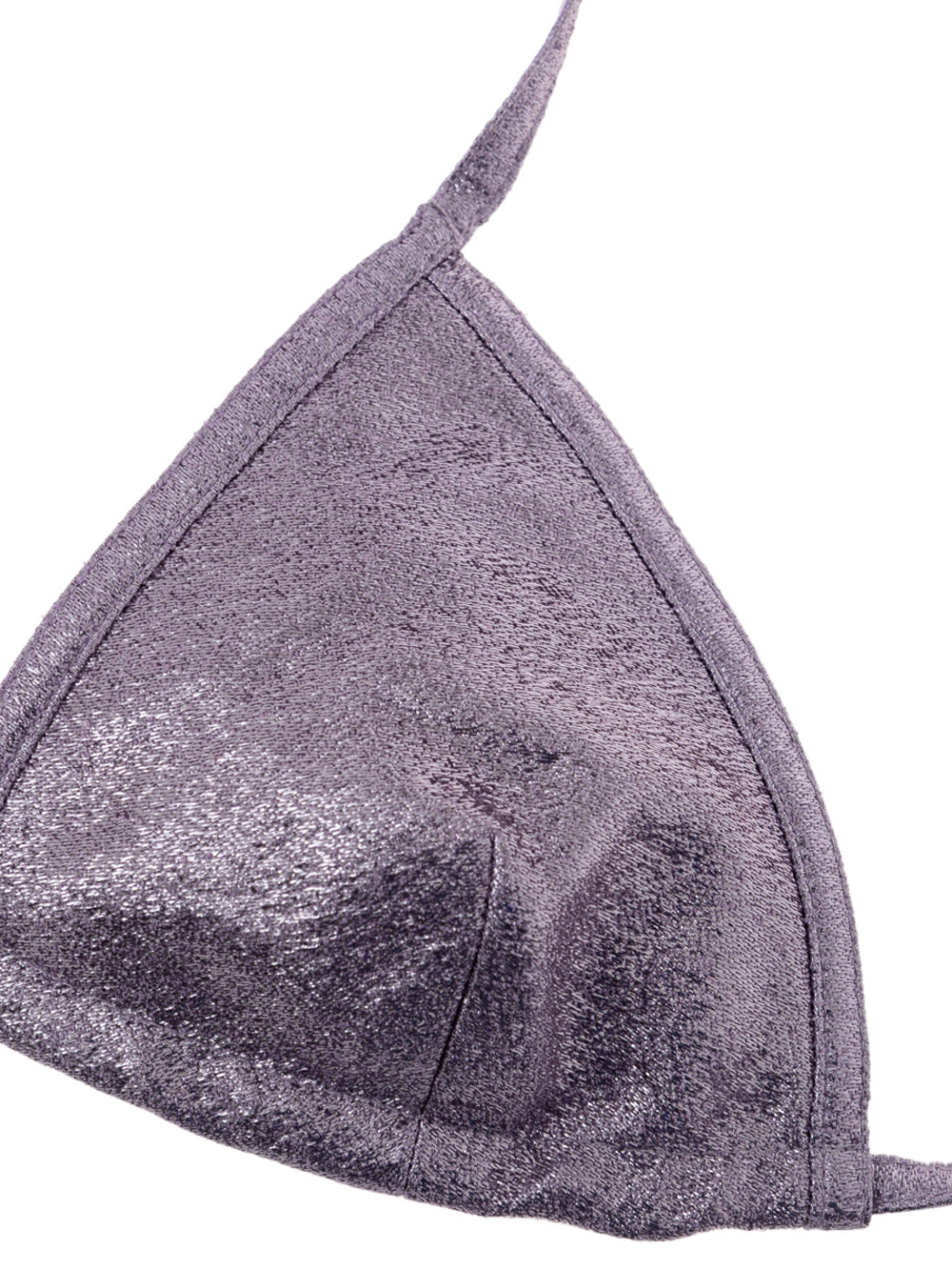 Tom Ford Purple Lurex Eco-Leather Triangle Bra – Siebentaschen