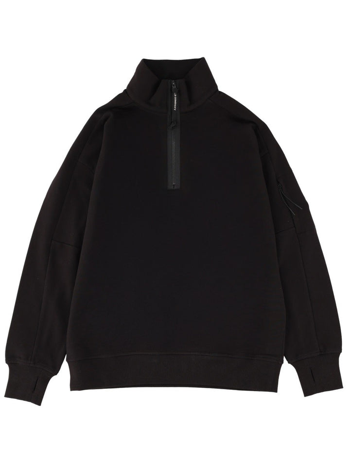 C.P. COMPANY ZIP SWEATSHIRT.