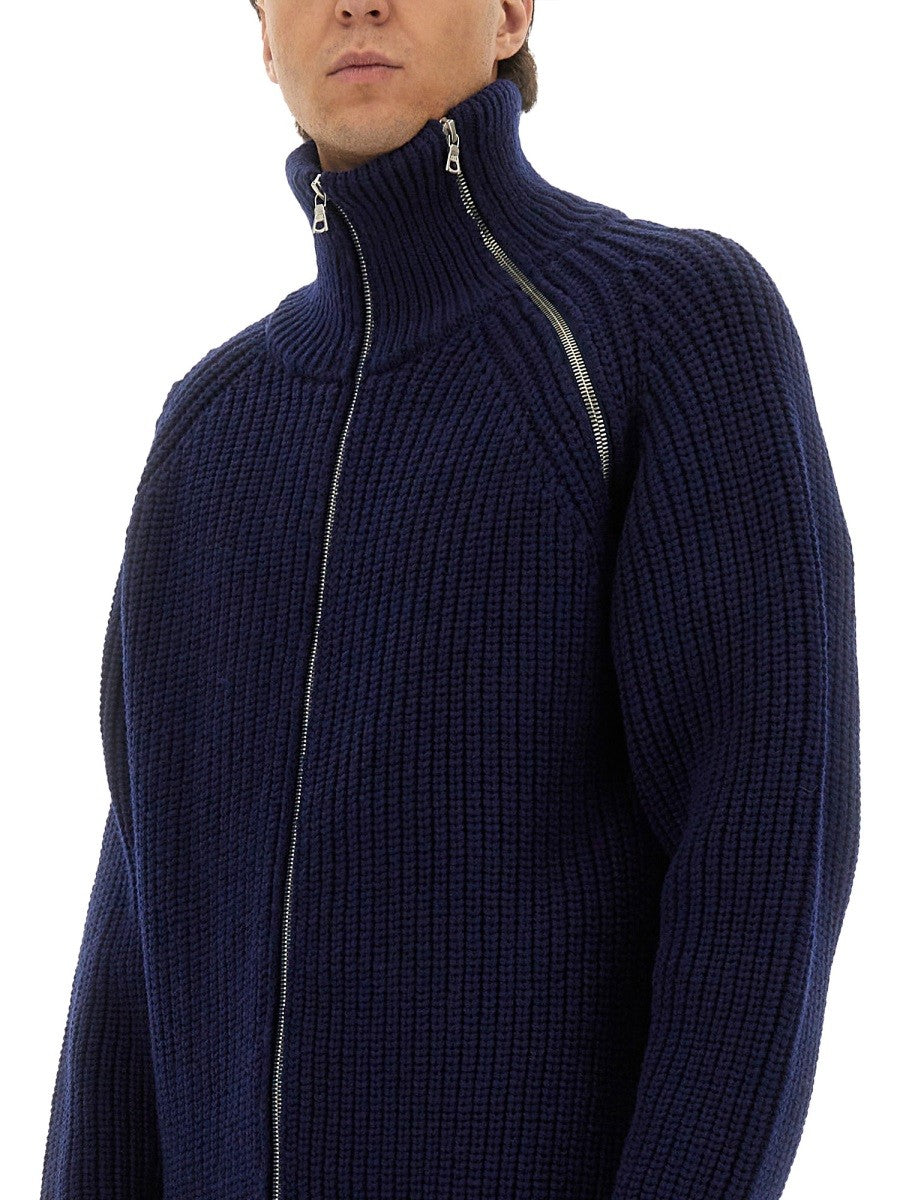 Dries Van Noten ZIPPERED WOOL SWEATER