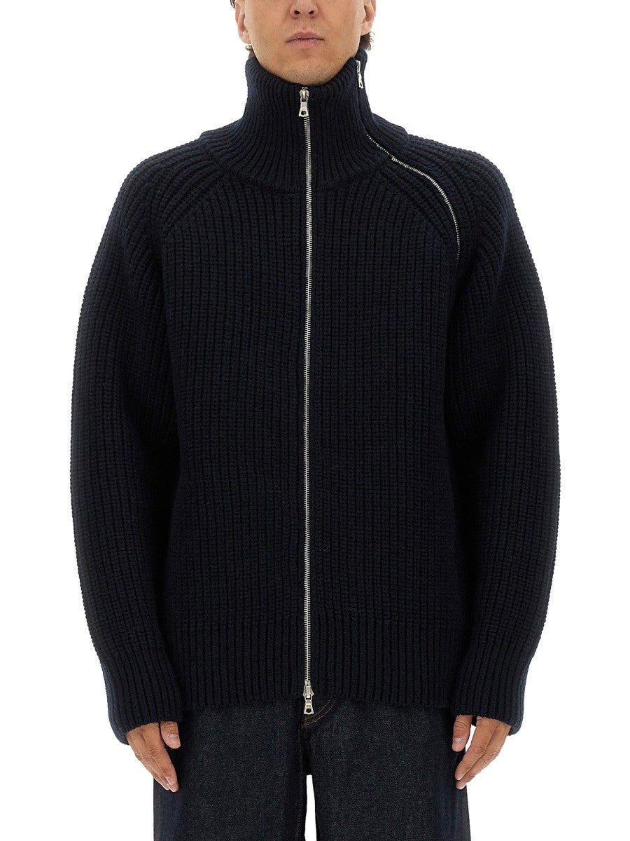 Dries Van Noten ZIPPERED WOOL SWEATER